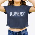 Rupert West Virginia Timeless Retro Women's Crop Top additional view 3