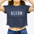 Alton Missouri Timeless Retro Women's Crop Top additional view 3