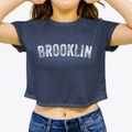 Brooklin Maine Timeless Retro Women's Crop Top additional view 3