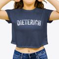 Dieterich Illinois Timeless Retro Women's Crop Top additional view 3