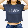 Rewey Wisconsin Timeless Retro Women's Crop Top additional view 3