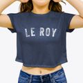 Le Roy Michigan Timeless Retro Women's Crop Top additional view 3
