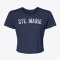 Ste. Marie Illinois Timeless Retro Women's Crop Top additional view 1