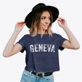 Geneva Pennsylvania Timeless Retro Women's Crop Top additional view 2