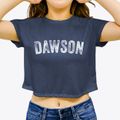 Dawson Iowa Timeless Retro Women's Crop Top additional view 3