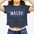 Maloy Iowa Timeless Retro Women's Crop Top additional view 3