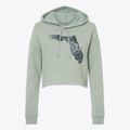 Florida Mandala Cropped Hoodie Sweatshirt additional view 1