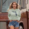 Florida Mandala Cropped Hoodie Sweatshirt additional view 2