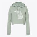 Michigan Mandala Cropped Hoodie Sweatshirt additional product view 1