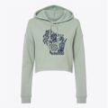 Wisconsin Mandala Cropped Hoodie Sweatshirt additional view 1
