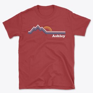 Ashley Wisconsin Mountain View Basic T-Shirt