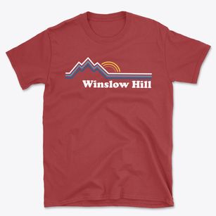 Winslow Hill Maine Mountain View Basic T-Shirt