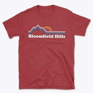 Bloomfield Hills Michigan Mountain View Basic T-Shirt
