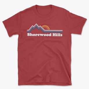 Shorewood Hills Wisconsin Mountain View Basic T-Shirt