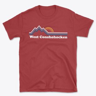 West Conshohocken Pennsylvania Mountain View Basic T-Shirt