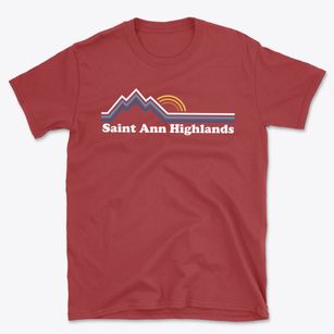 St. Ann Highlands Colorado Mountain View Basic T-Shirt