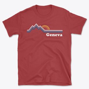 Geneva Georgia Mountain View Basic T-Shirt