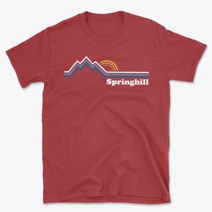 Springhill Pennsylvania Mountain View Basic T-Shirt