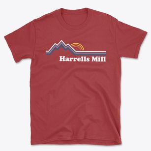 Harrells Mill North Carolina Mountain View Basic T-Shirt
