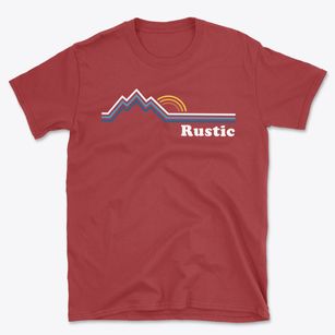 Rustic Colorado Mountain View Basic T-Shirt