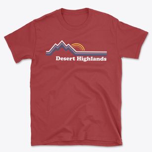Desert Highlands Arizona Mountain View Basic T-Shirt
