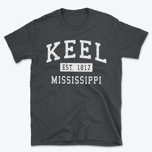 Keel Mississippi Classic Established Basic T-Shirt