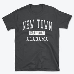 New Town Alabama Classic Established Basic T-Shirt