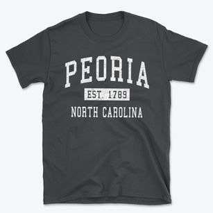 Peoria North Carolina Classic Established Basic T-Shirt
