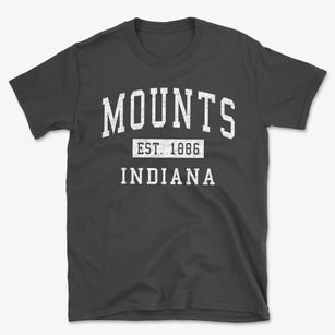 Mounts Indiana Classic Established Basic T-Shirt