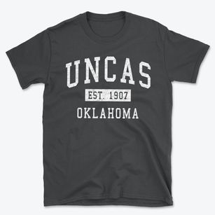 Uncas Oklahoma Classic Established Basic T-Shirt