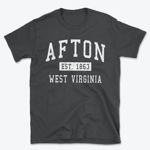 Afton West Virginia Classic Established Basic T-Shirt