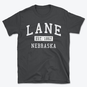 Lane Nebraska Classic Established Basic T-Shirt