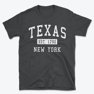 Texas New York Classic Established Basic T-Shirt