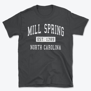 Mill Spring North Carolina Classic Established Basic T-Shirt