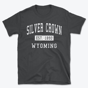 Silver Crown Wyoming Classic Established Basic T-Shirt
