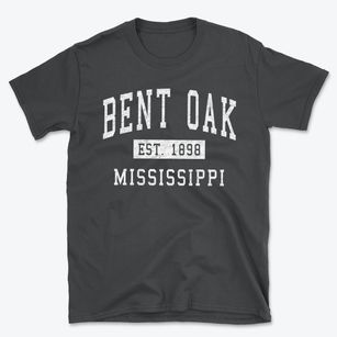 Bent Oak Mississippi Classic Established Basic T-Shirt