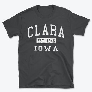 Clara Iowa Classic Established Basic T-Shirt