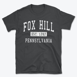 Fox Hill Pennsylvania Classic Established Basic T-Shirt