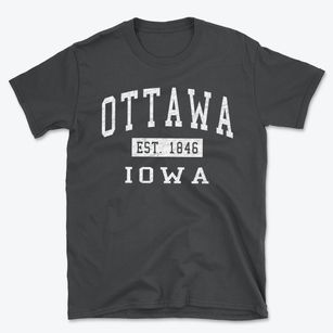 Ottawa Iowa Classic Established Basic T-Shirt