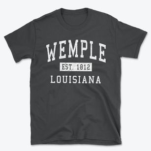 Wemple Louisiana Classic Established Basic T-Shirt