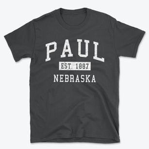 Paul Nebraska Classic Established Basic T-Shirt