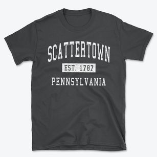 Scattertown Pennsylvania Classic Established Basic T-Shirt