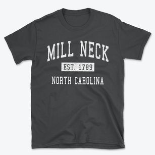 Mill Neck North Carolina Classic Established Basic T-Shirt