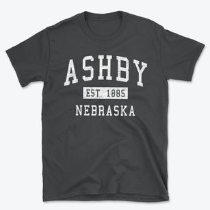 Ashby Nebraska Classic Established Basic T-Shirt