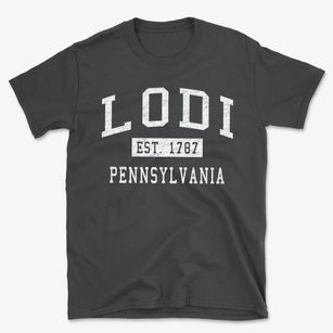 Lodi Pennsylvania Classic Established Basic T-Shirt