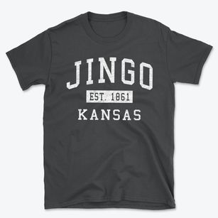 Jingo Kansas Classic Established Basic T-Shirt