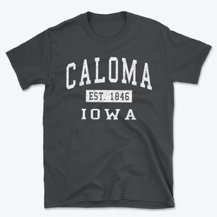 Caloma Iowa Classic Established Basic T-Shirt