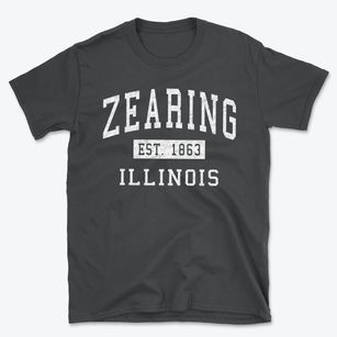 Zearing Illinois Classic Established Basic T-Shirt