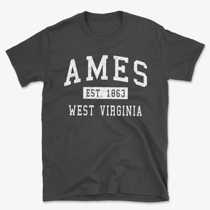 Ames West Virginia Classic Established Basic T-Shirt