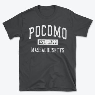 Pocomo Massachusetts Classic Established Basic T-Shirt